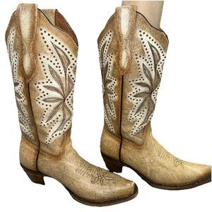 Circle G by Corral Women's Laser Embroidery Cowboy Boots (L2002) Size 7.5